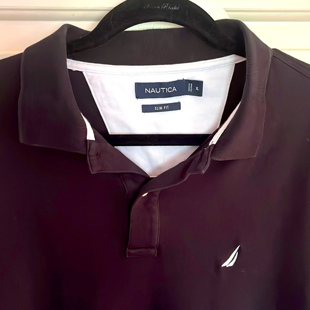Nautical XL Black Polo Shirt